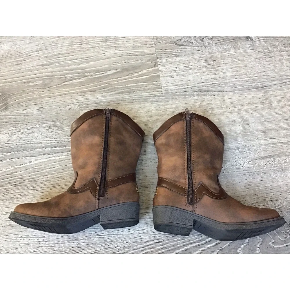 Disney Pixar Toy Story 4 Woody Forky Cowboy Boots Toddler Size 11 Kids Boots